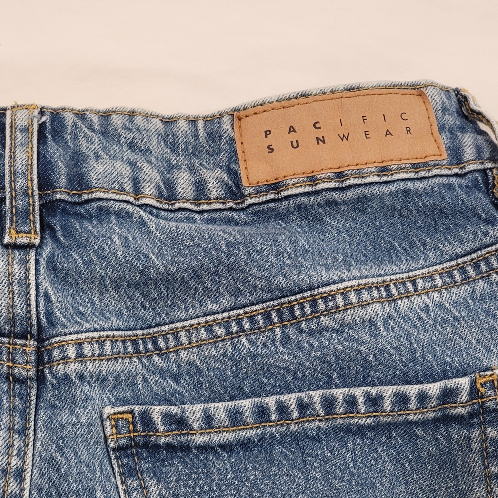 Pacific Sunwear Light Blue Denim Mini Skirt - Picture 4 of 6